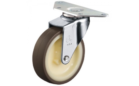 HAMMER CASTER 錘牌 腳輪220S0E-UR75-鏈輪全不銹鋼角E型自由聚氨酯車75mm